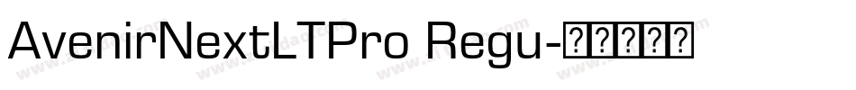 AvenirNextLTPro Regu字体转换